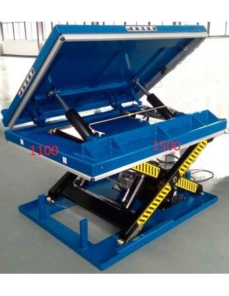 Special Lift Tables--Electric lifting table (45th tilt) 2000kg to 800mm 1500x1100mm