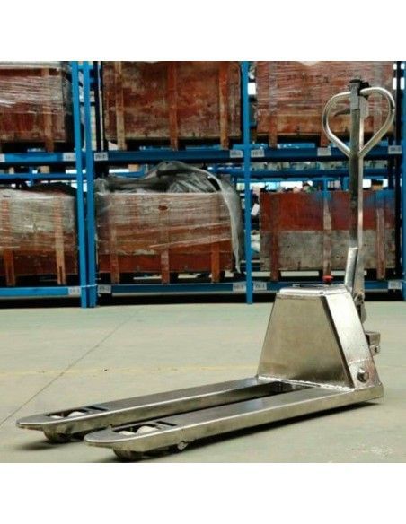 Transpalettes Inox et Galvanisés-TYMBIA-Transpalette Inox semi-électrique 1500kg