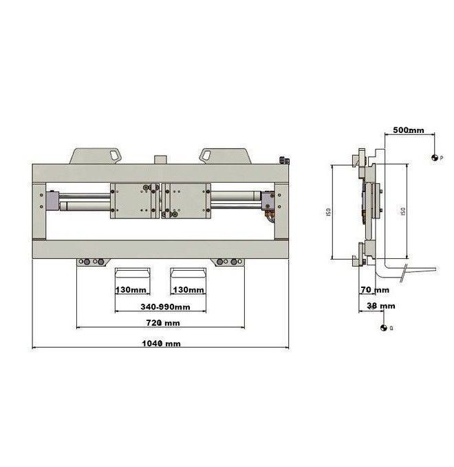 A bord: ventilateurs, pinces,...--FEM2 2500kg Largeur 1040mm