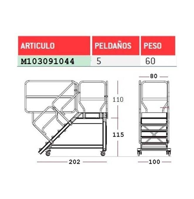 Treppe--Leiter aluminium 150kg bis 1150mm
