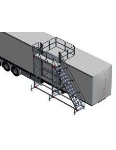 Escaleras--Plataforma de Aluminio 150kg a 2000mm de altura 2