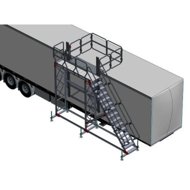 Escaliers-Forme en aluminium de 150 kg à 2000 mm de haut 2