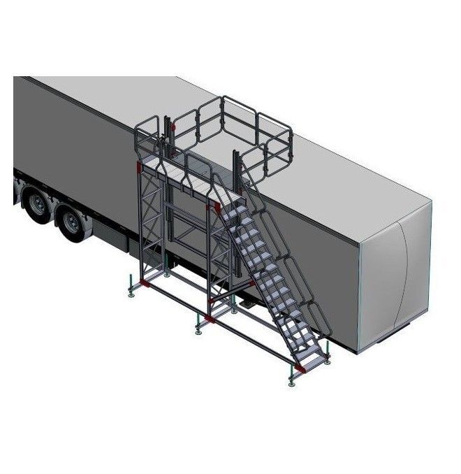 Treppe-Aluminiumform 150kg bis 2000mm hoch