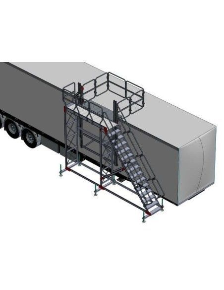 Stairs-Aluminium shape 150kg to 2000mm high