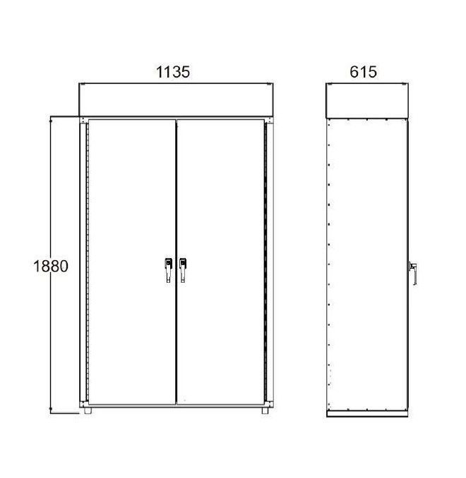 Armoires Ignifuges RF30 RF90.. -Armoire ignifuge F90 1880x1135x615