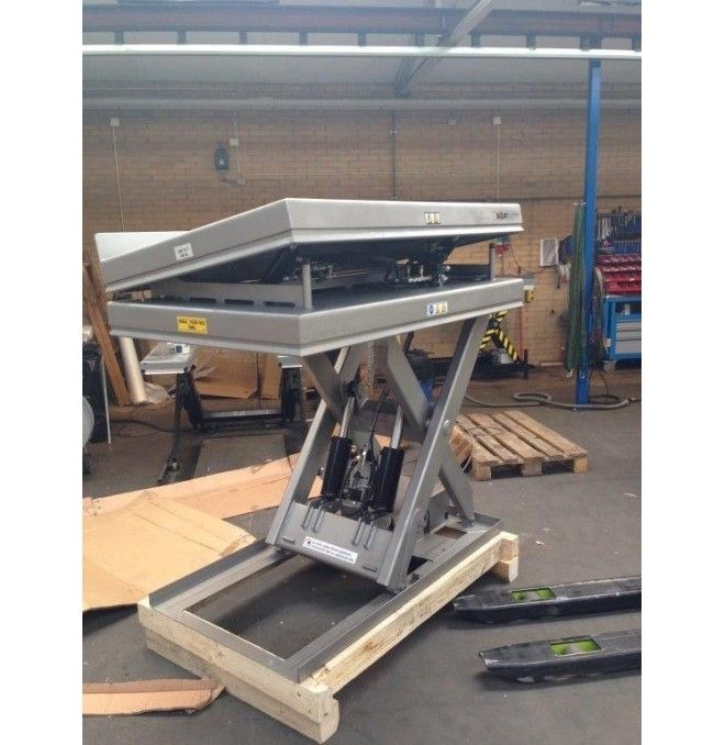 Tables électriques..-Table élévatrice électrique INOX 1000kg à 1050mm 1300x1000mm