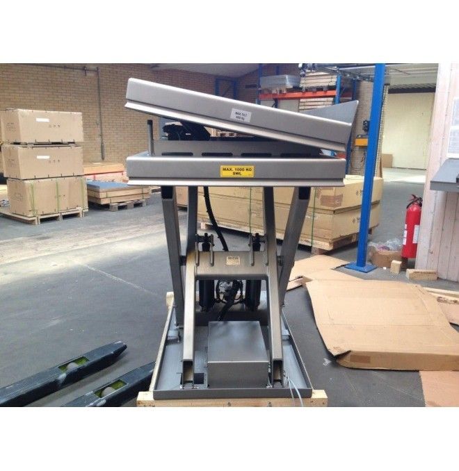 Elektrotische..-Elektrischer Hubtisch INOX 1000kg bis 1050mm 1300x1000mm