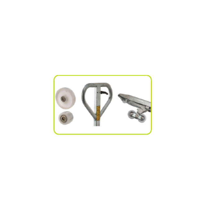 Transpalettes Inox et Galvanisés--Transpalette Shortcut galvanisé 800x525mm