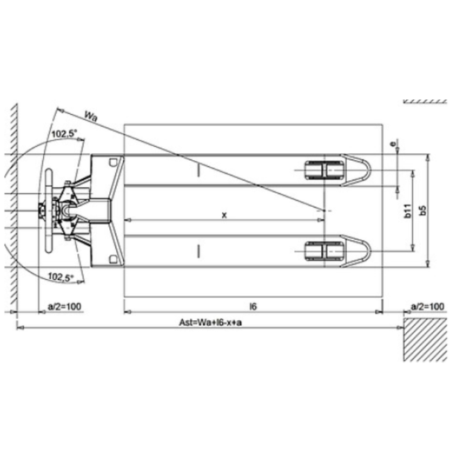 Paletes Inox e Galvanizados--Porta-paletes Shortcut galvanizado 800x525mm