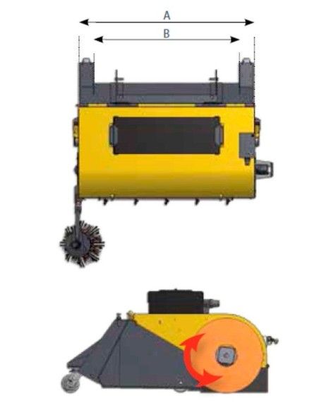 Kehrmaschinen und Bürsten--Kehrmaschine für Mini Excavator