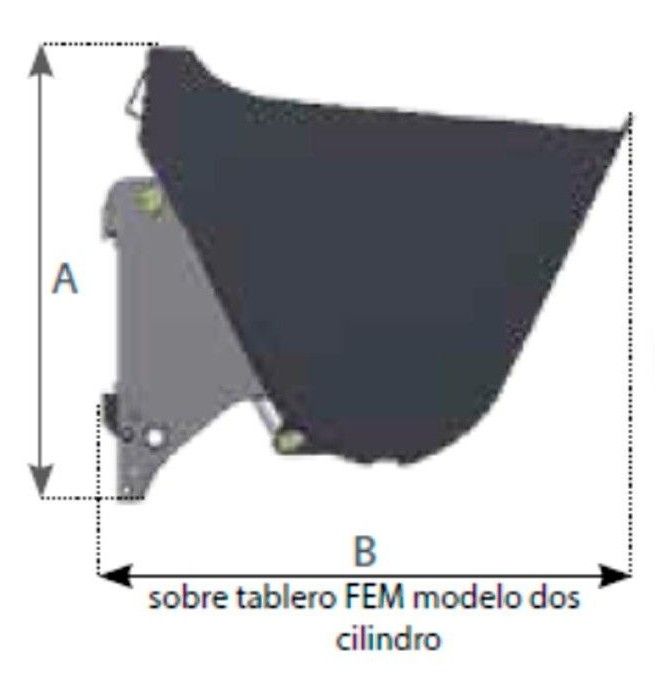 Tolvas--Cazo Hidráulico sobre Tablero