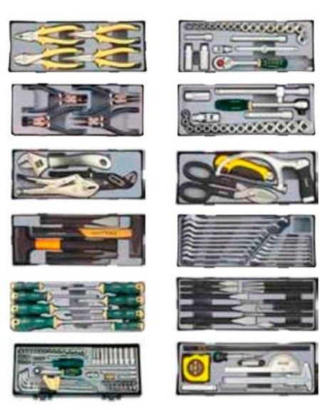 Carrinhos e bancos oficinas - mesa de trabalho com 177 Ferramentas
