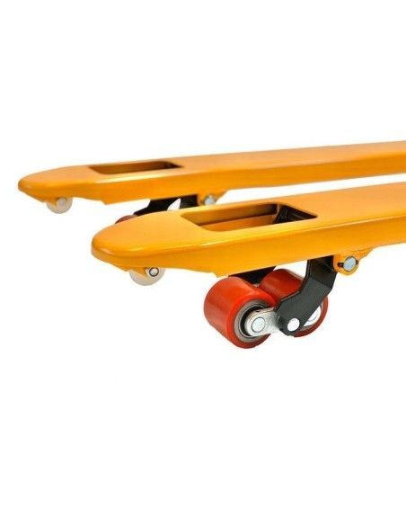 Manual pallet truck 2500kg and rubber wheels - safe load