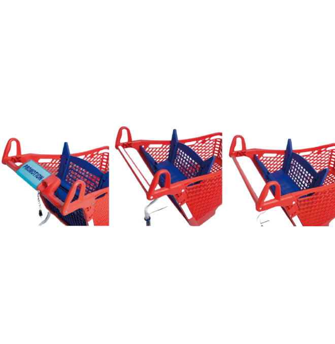 Supermarchés et entrepôts-Chariot de supermarché PVC 90 litres