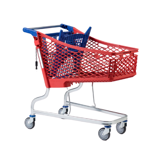 Supermercados e armazéns..-Carrinho de supermercado PVC 150 litros