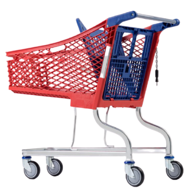Supermercados e armazéns..-Carrinho de supermercado PVC 150 litros 2