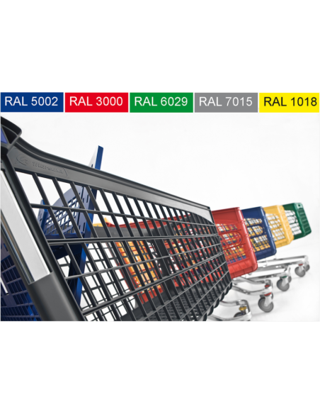 Supermärkte und Lager.-Supermarktwagen PVC 160Liter