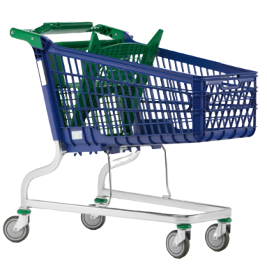 Supermärkte und Lager.-Supermarktwagen PVC 160Liter