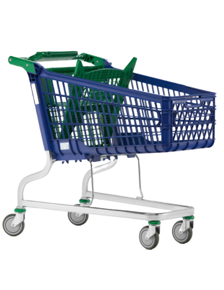 Supermercados e armazéns..-Carrinho de supermercado PVC 160 litros