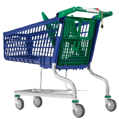 Supermercados y almacenes--Carro Supermercado PVC 160Litros 2