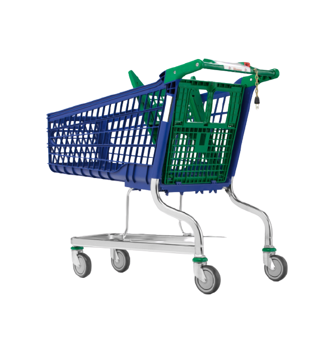 Supermercati e magazzini.-Carrello del supermercato PVC 160Litres