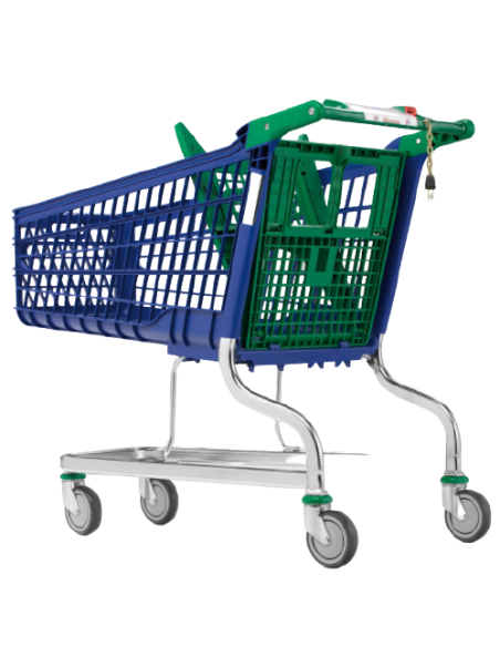 Supermärkte und Lager.-Supermarktwagen PVC 160Liter