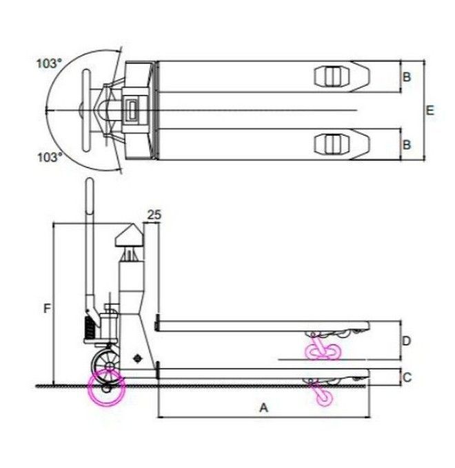 Transpallet Pesatori--Transpallet pesatore ATEX