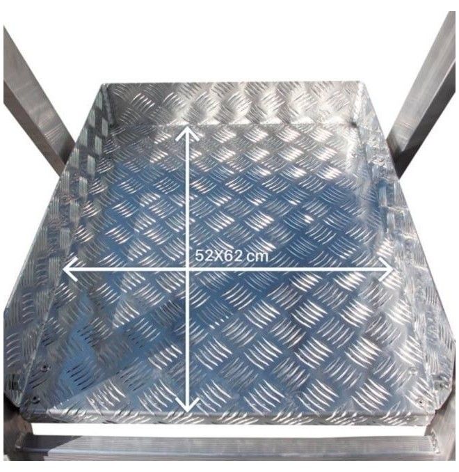 Scale-Scala Robusto con piattaforma, ruote e passi