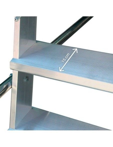 Escaliers-Échelle Robuste avec plate-forme, roues et étapes