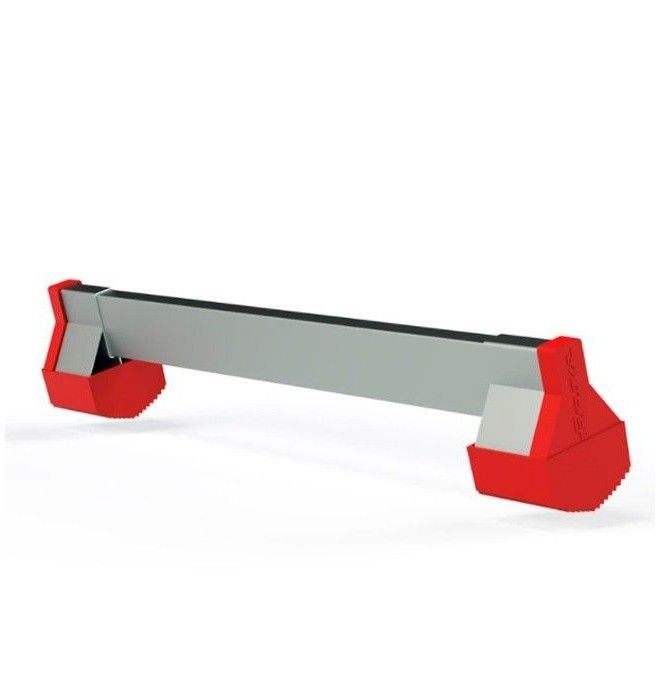 Treppe-Leiter Robust mit Plattform, Rädern und Schritten