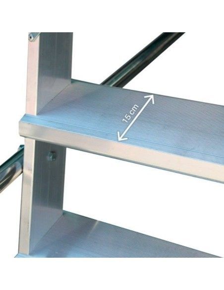 Treppe--Leiter mit Plattform für Arbeit und Erhöhung Lastplan