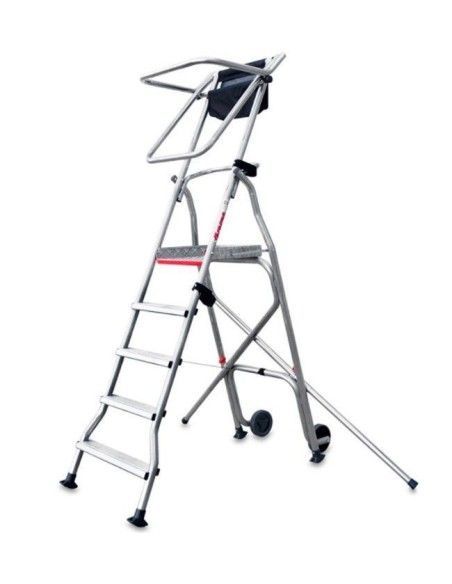 Stairs--Ladder Plegable with wide Platform, Wheels and Peldaños