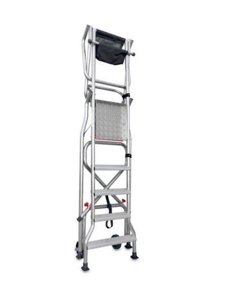 Stairs--Ladder Plegable with wide Platform, Wheels and Peldaños