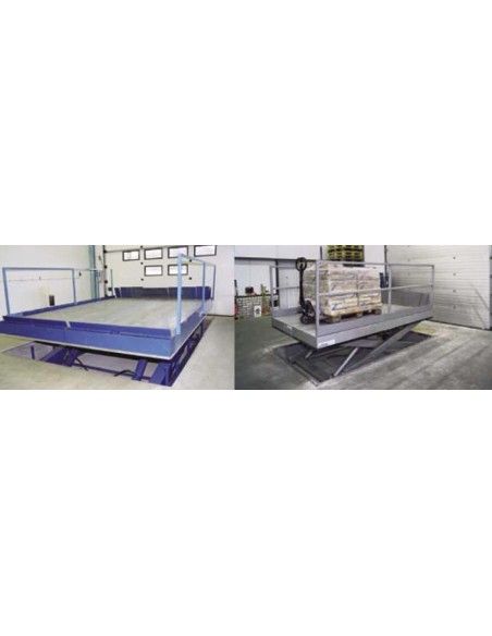 Special Lift Tables--Electric lifting table 4000kg (2500x2000mm) + 400mm. Solapa (for loading spring)