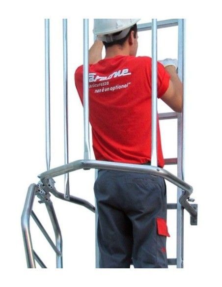 Escadaria--Escada Vertical com Jaula protecção