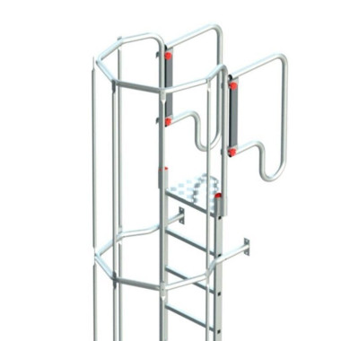 Escaliers--Échelle Vertical avec Cage protection 2