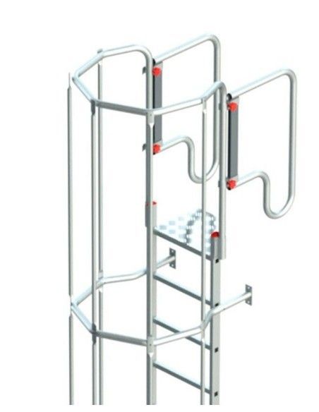 Scale--Scala Verticale con Gabbia protezione