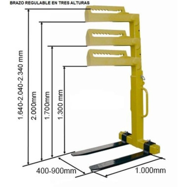 Pallet rack fingernails 2,000 kg 2