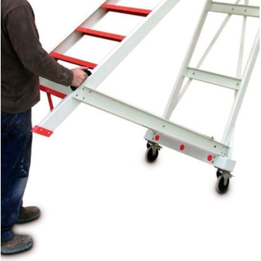 Treppe--Leiter mit Regal und Glasfaser-Sicherheit 2