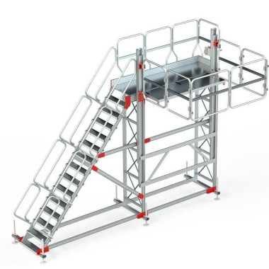 Andamios--Plataforma con Barandilla Regulable