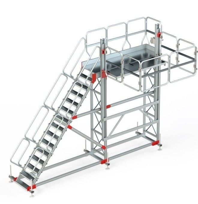 Andamios--Plataforma con Barandilla Regulable