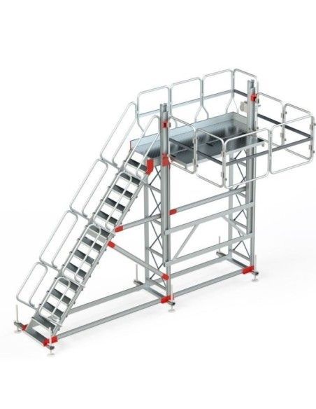 Andamios--Plataforma con Barandilla Regulable