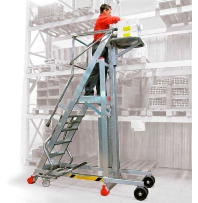 Escadaria--Escada com Plataforma para Plano de Carga de Trabalho e Elevação