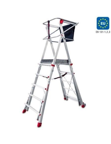 Stairs--Ladder Foldable with wide adjustable platform in height and wheels