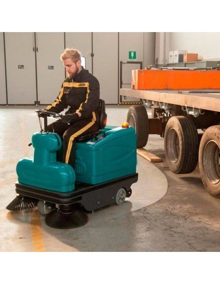 Kehrmaschinen und scheuergeräte--Kehrmaschine Eléctrica Dirigent Sentado