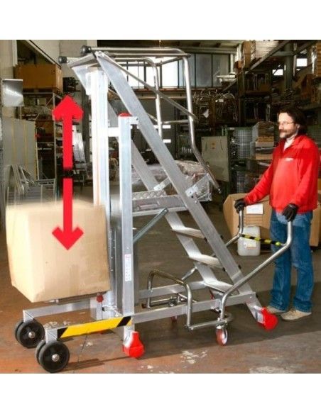 Stairs--Ladder with Platform for Work and Elevation Load Plan