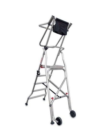 Stairs--Ladder Plegable with wide Platform, Wheels and Peldaños