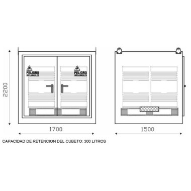 Armarios Ignífugos RF30 RF90--Almacén Modular Ignífugo 2