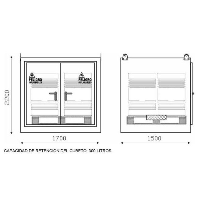 Armarios Ignífugos RF30 RF90--Almacén Modular Ignífugo