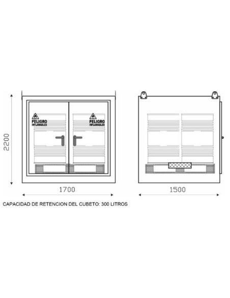 Armarios Ignífugos RF30 RF90--Almacén Modular Ignífugo